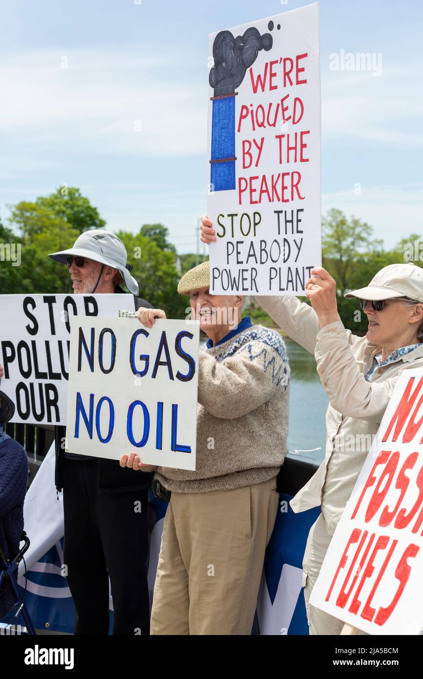 May 26, 2022. Danvers, MA. Residents and advocates from Breathe Clean