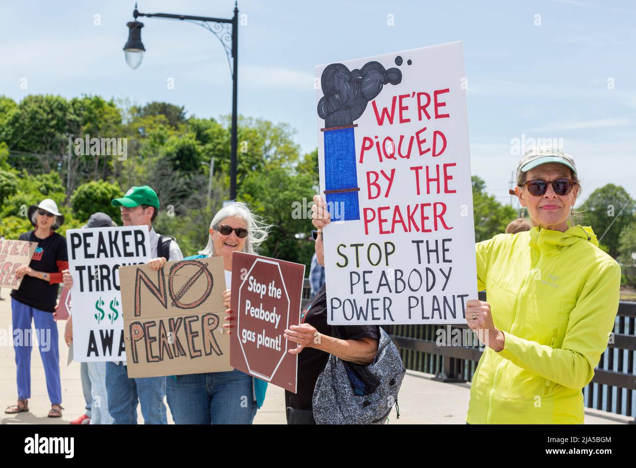 May 26, 2022. Danvers, MA. Residents and advocates from Breathe Clean