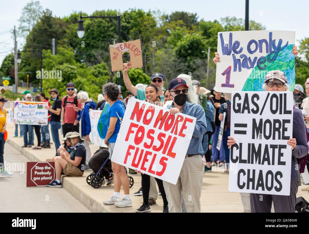 May 26, 2022. Danvers, MA. Residents and advocates from Breathe Clean