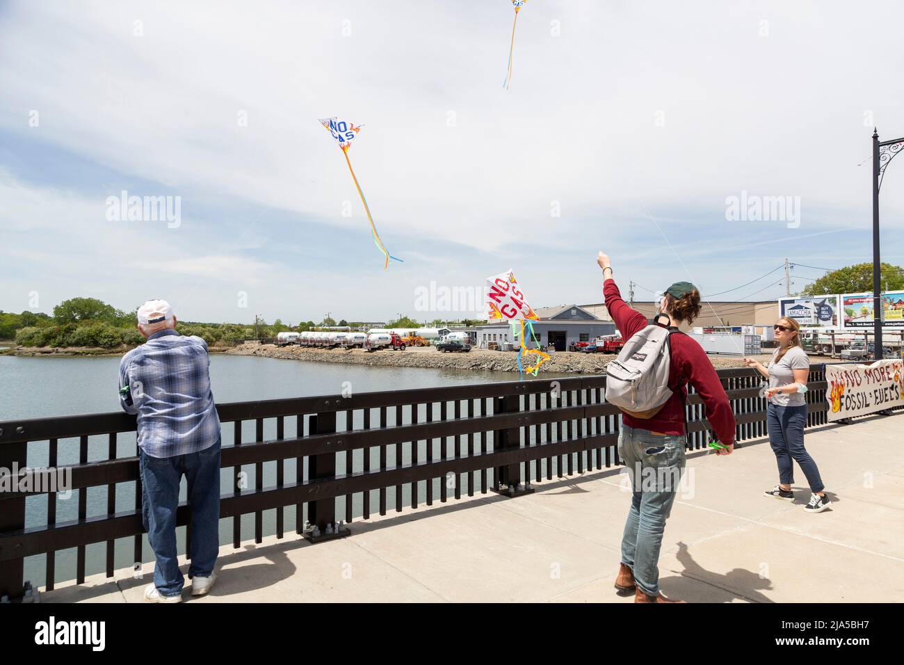 May 26, 2022. Danvers, MA. Residents and advocates from Breathe Clean