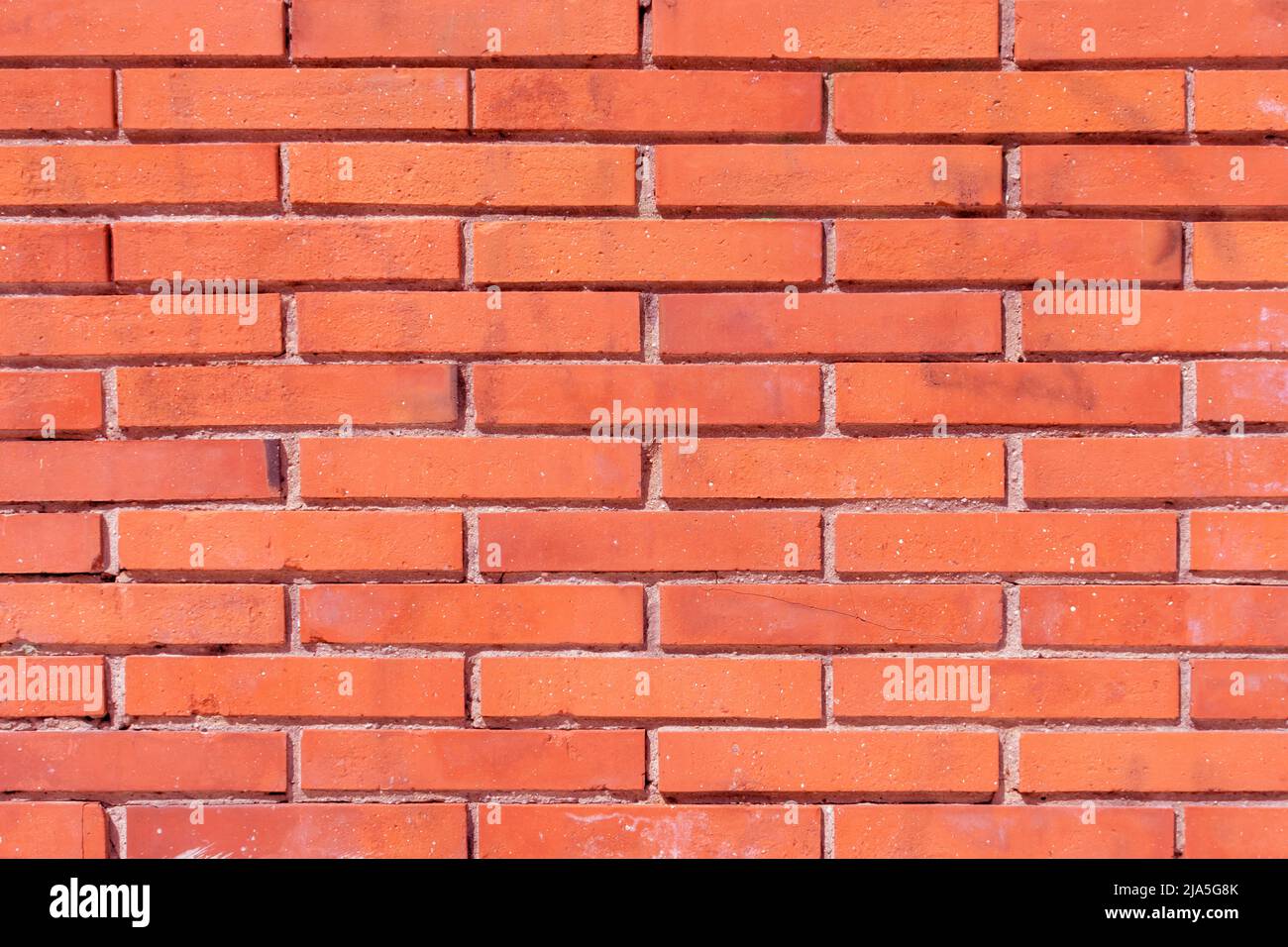 Red brick wall background texture. Stone white wall Stock Photo