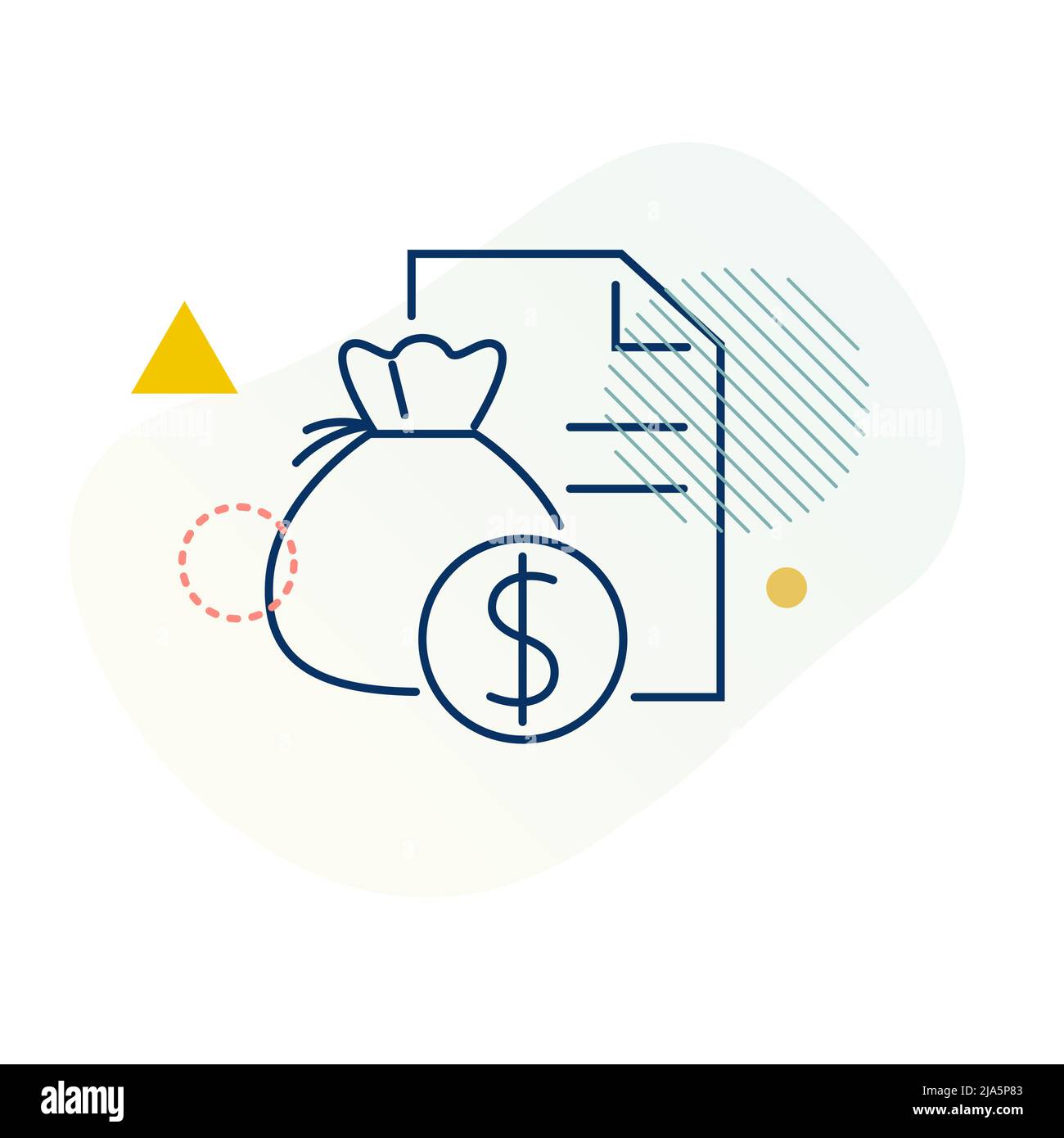 Finance - Money Bag Icon - Illustration as EPS 10 File Stock Vector ...