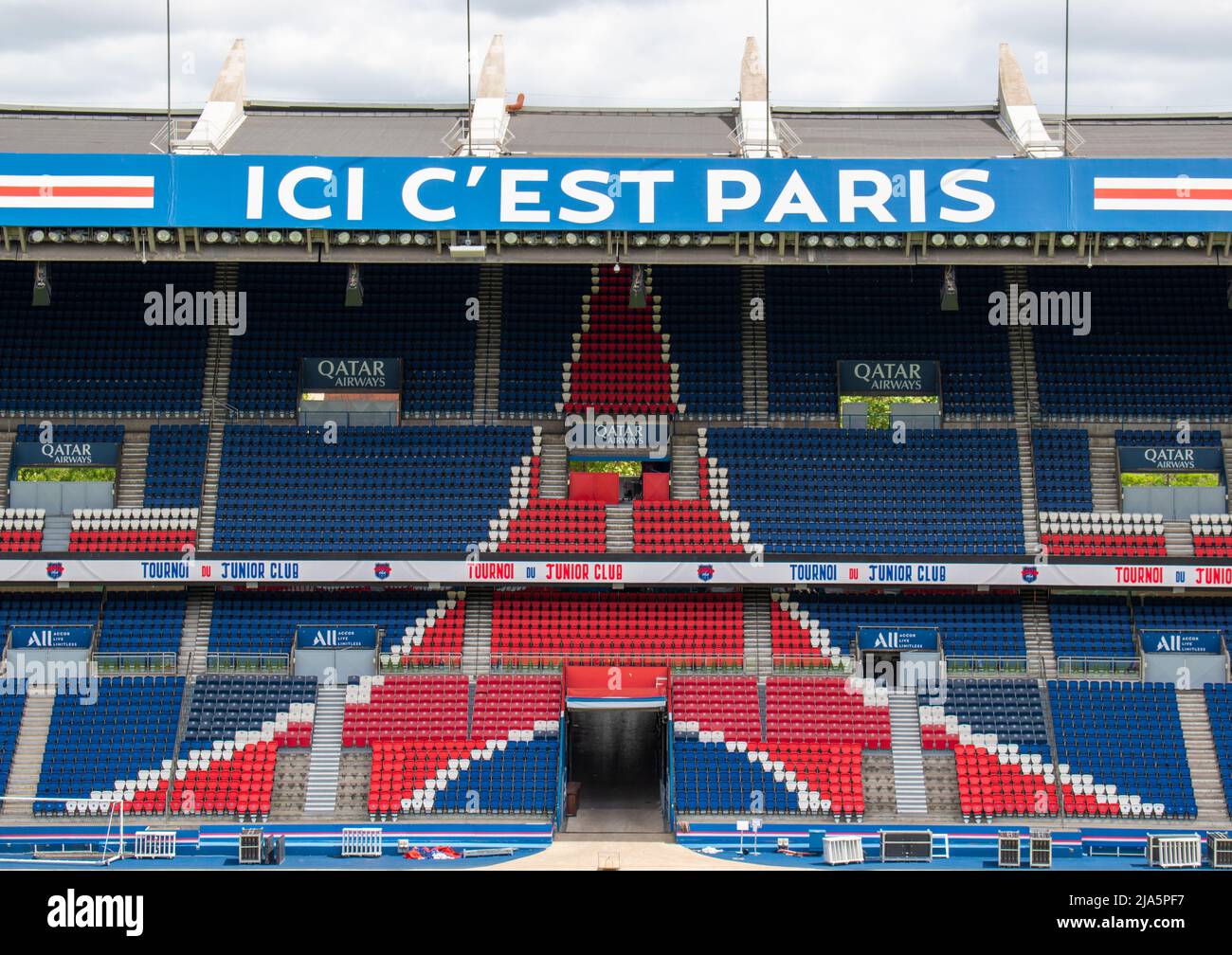 The Parc des Princes stadium in Paris (France) Stock Photo