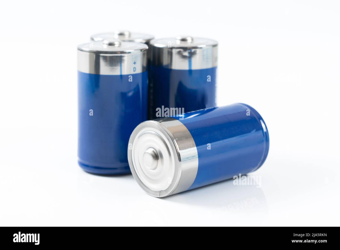 D size battery isolated on white background Stock Photo - Alamy