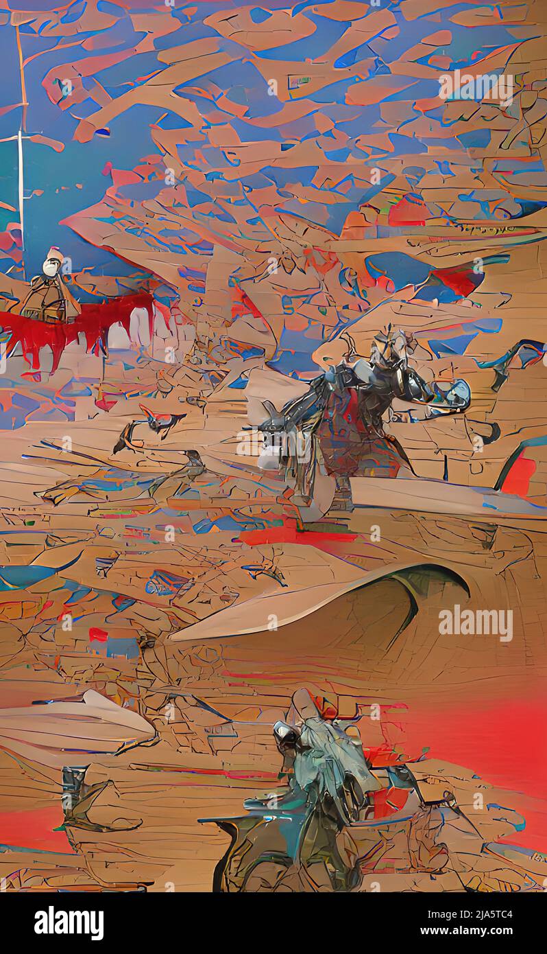 Abstract digital illustration; inspired by the current war Stock Photo ...