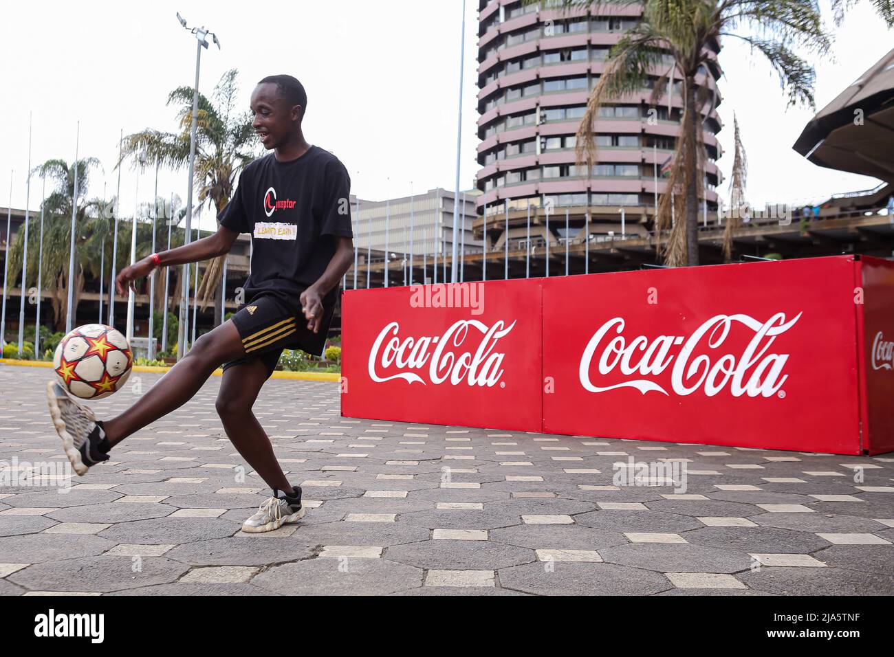 Nairobi, Kenya. 27th May, 2022. 18 year old Kenyan Austin Kinoo