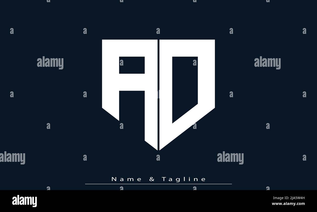 Alphabet letters Initials Monogram logo AO, OA Stock Vector Image & Art ...