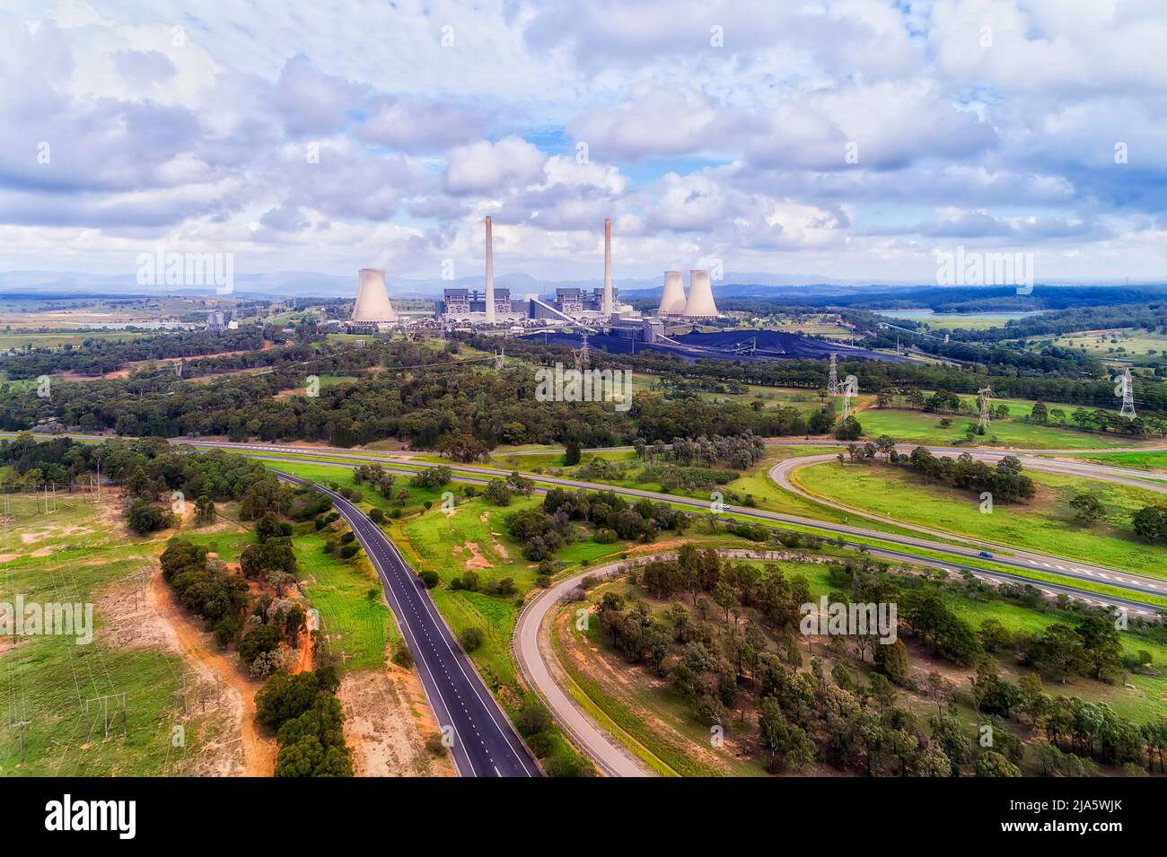 Bayswater power plant electricity station in Hunter valley of Australia