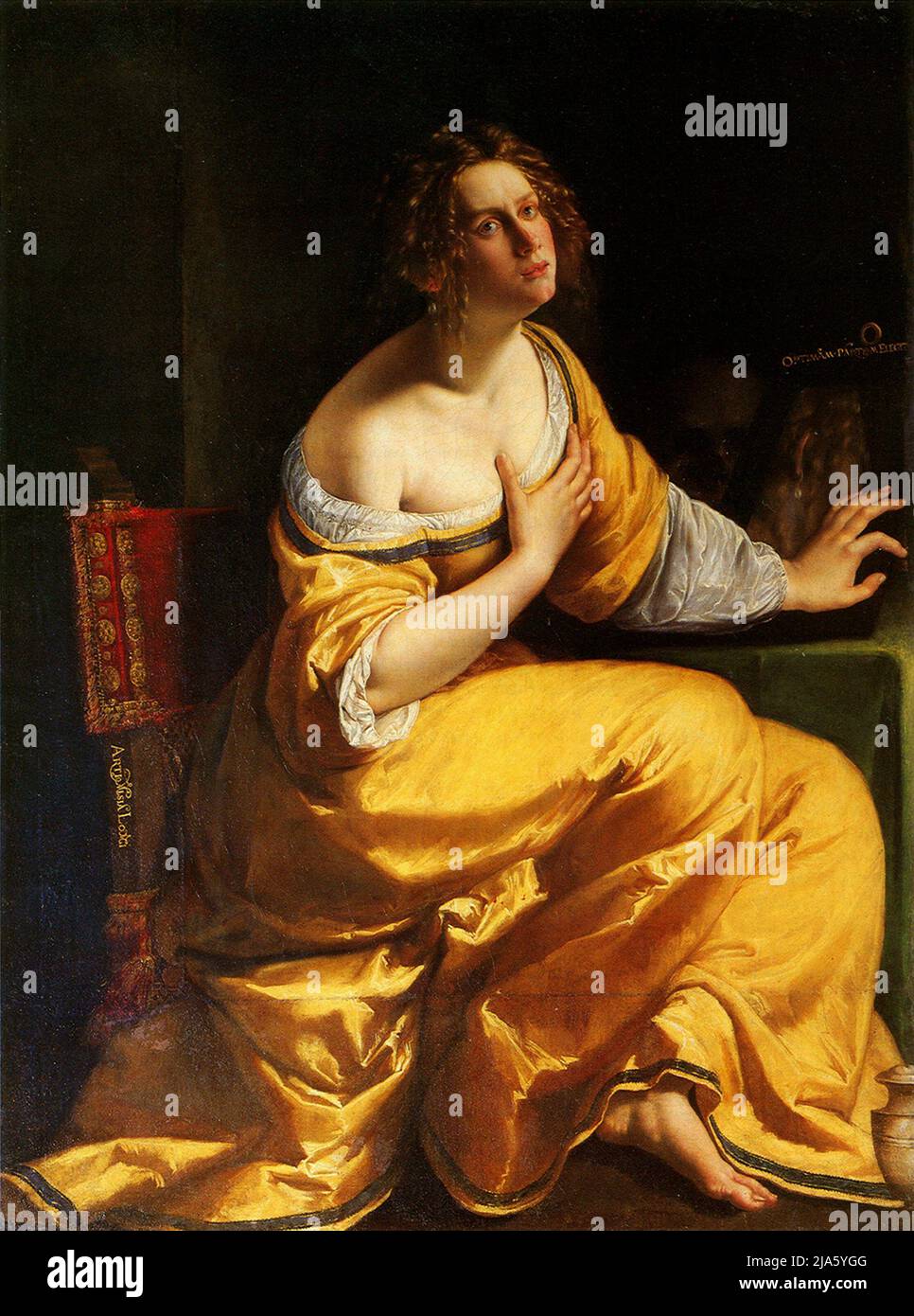 Mary Magdalene by Artemisia Gentileschi Stock Photo