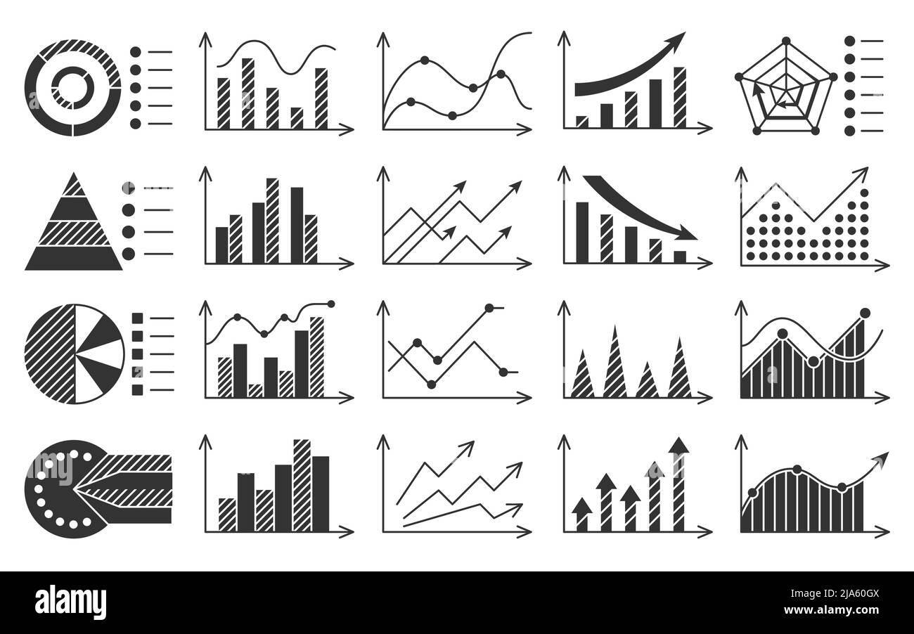 infographic-element-business-chart-black-glyph-set-object-workflow-presentation-business