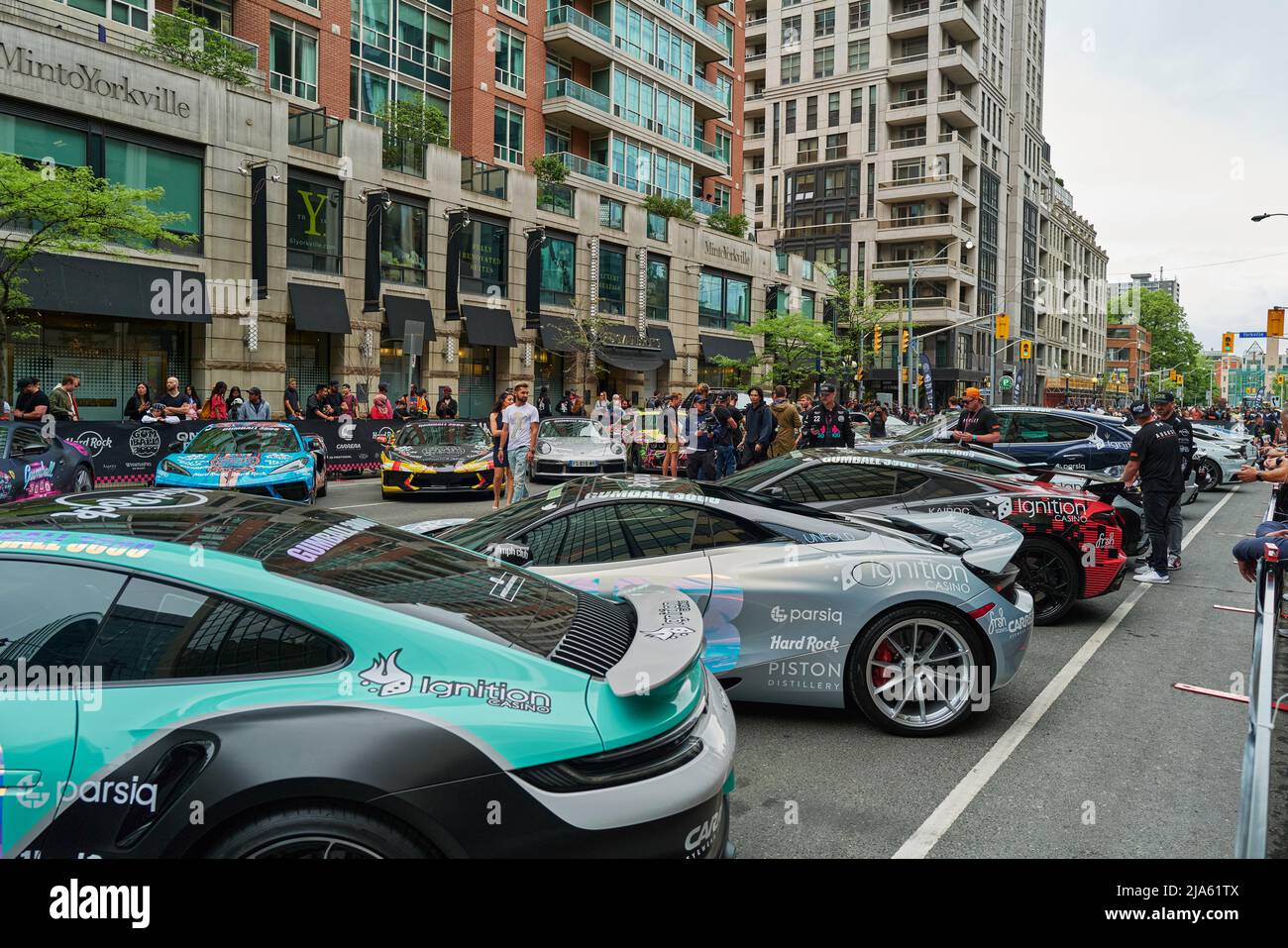 Gumball 3000 Car Rally Toronto Stock Photo Alamy