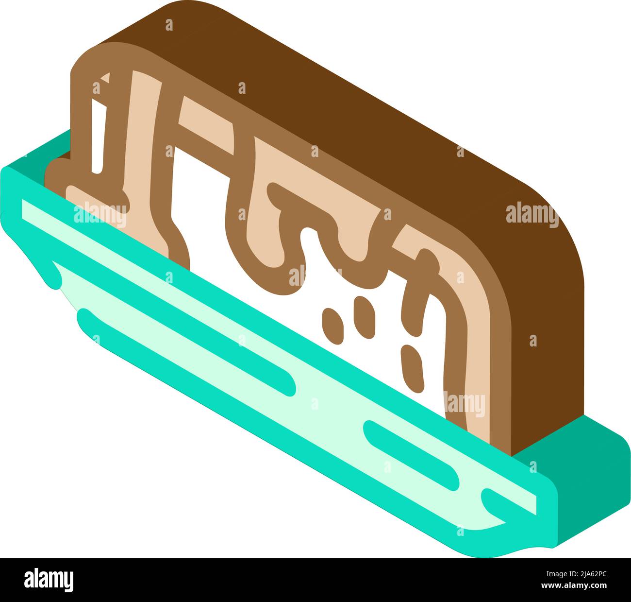 dessert chocolate isometric icon vector illustration Stock Vector Image ...