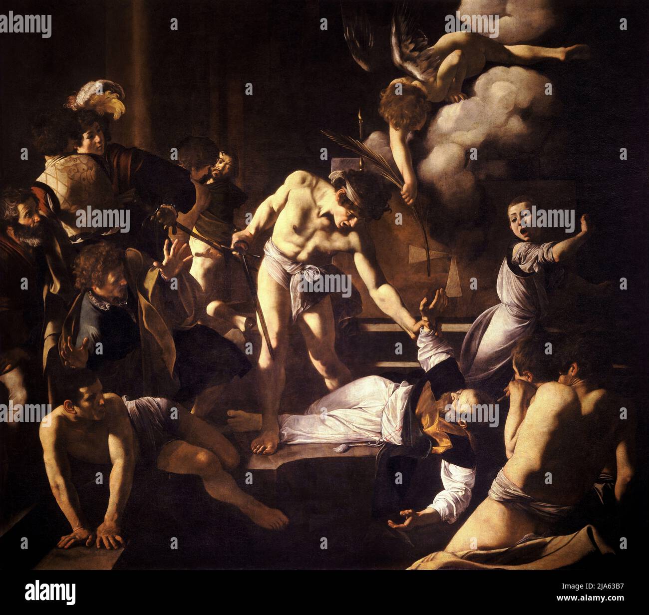 The Martyrdom of Saint Matthew by Caravaggio Stock Photo