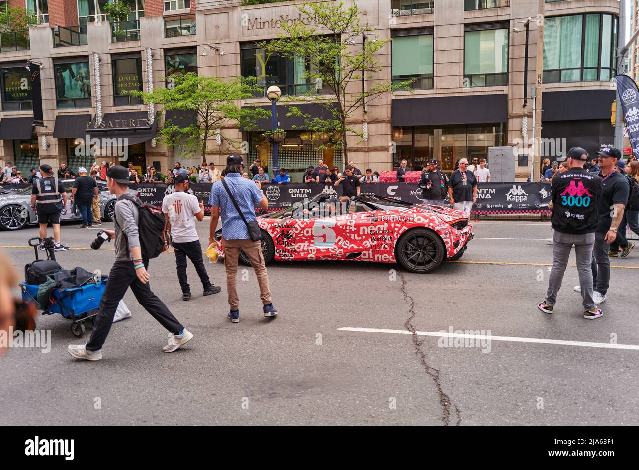 Gumball 3000 Car Rally Toronto Stock Photo Alamy