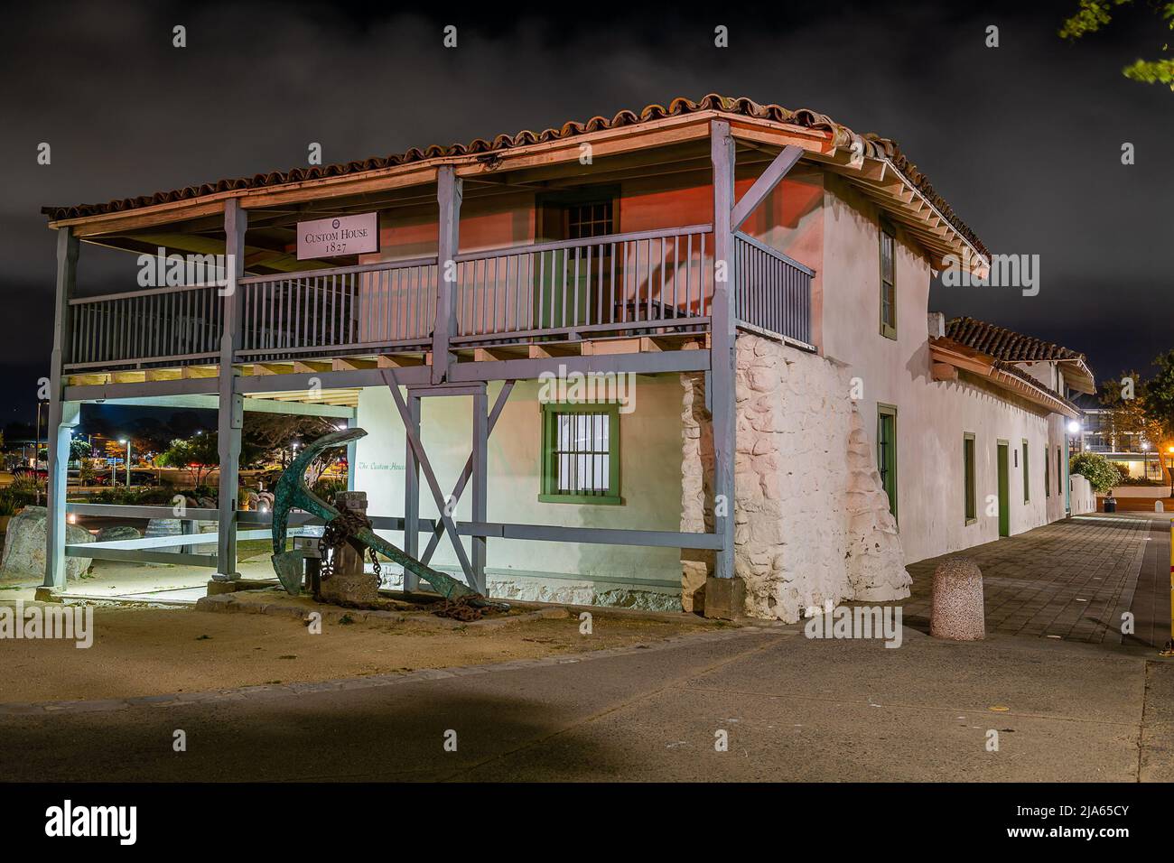 Custom house monterey state historic hires stock photography and