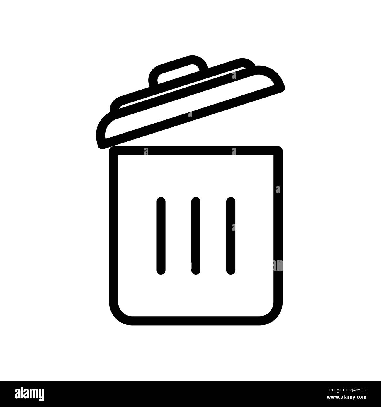Trash can icon vector. Cleanliness, Throw garbage in its place
