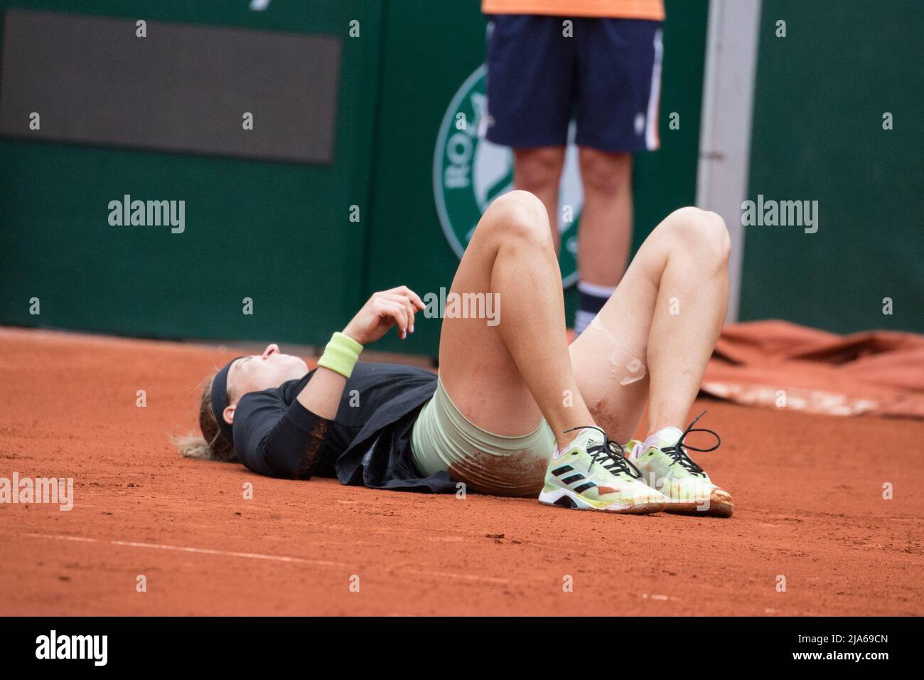 Karolina Muchova playing during French Open Tennis at Roland Garros arena  on May 27, 2022 in Paris, France. Photo by Nasser Berzane/ABACAPRESS.COM  Stock Photo - Alamy