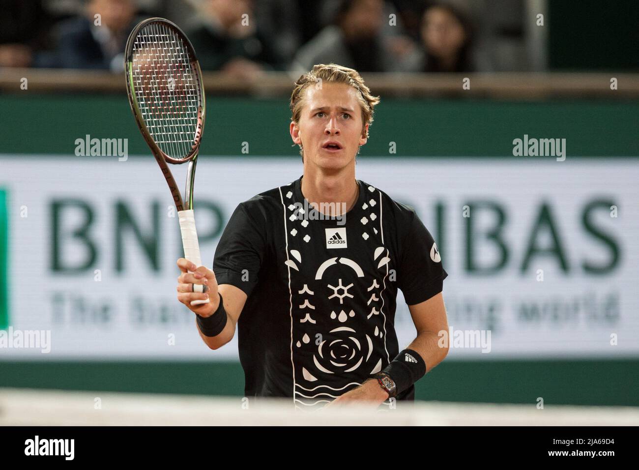 Sebastian Korda playing during French Open Tennis at Roland Garros arena on  May 27, 2022 in Paris, France. Photo by Nasser Berzane/ABACAPRESS.COM Stock  Photo - Alamy