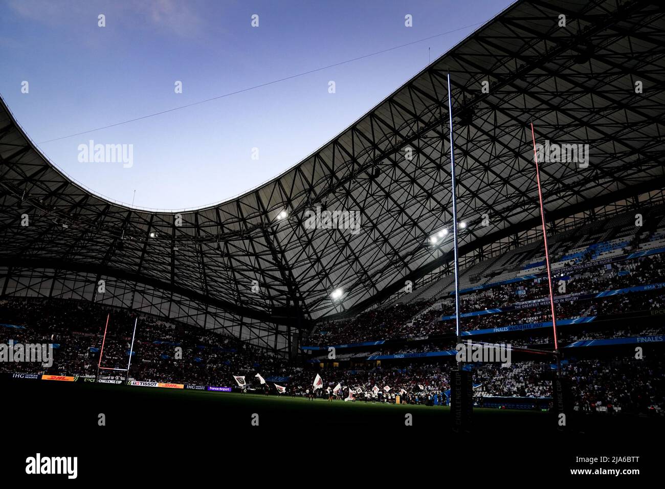 General view of the stadium during the rugby European Challenge Cup