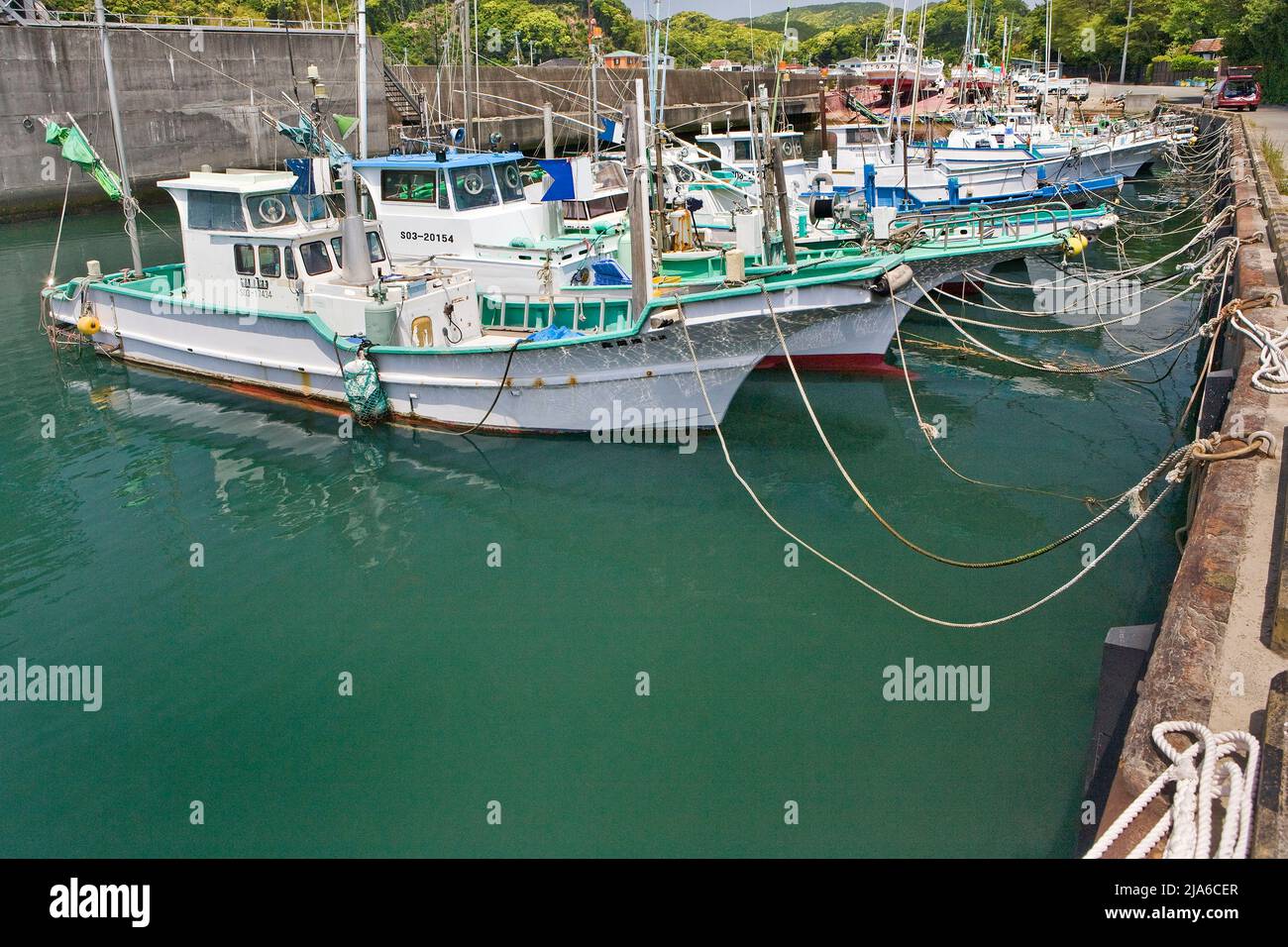 Commercial fishing boats Ito Peninsula Japan 2 Stock Photo Alamy
