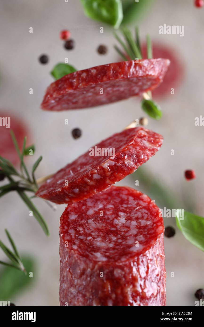 natural organic smoked sausage healthy food Stock Photo Alamy