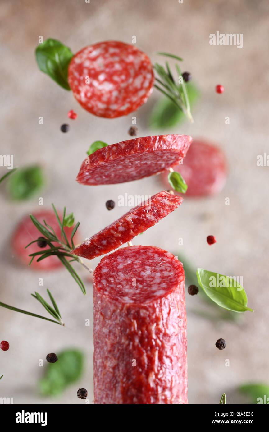 natural organic smoked sausage healthy food Stock Photo Alamy