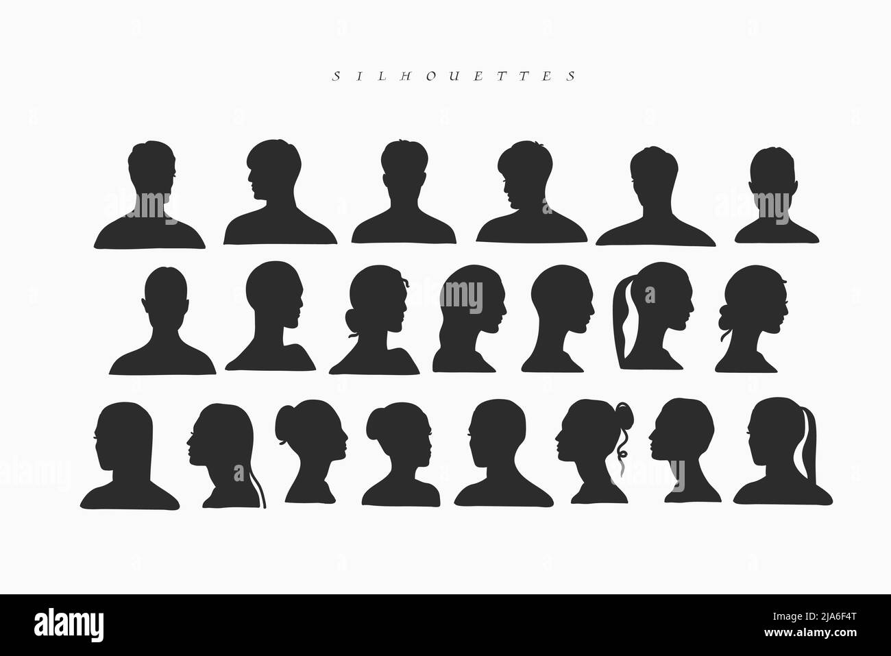 Hand drawn vector abstract stock flat graphic illustrations collection ...