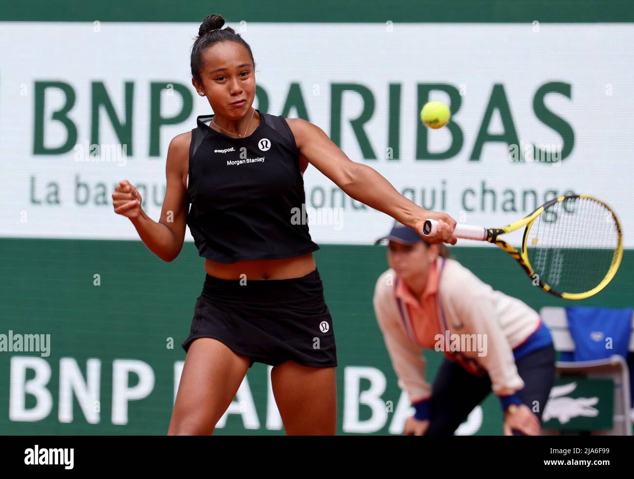 Leylah Fernandez of Canada during day 6 of the French Open 2022, Roland