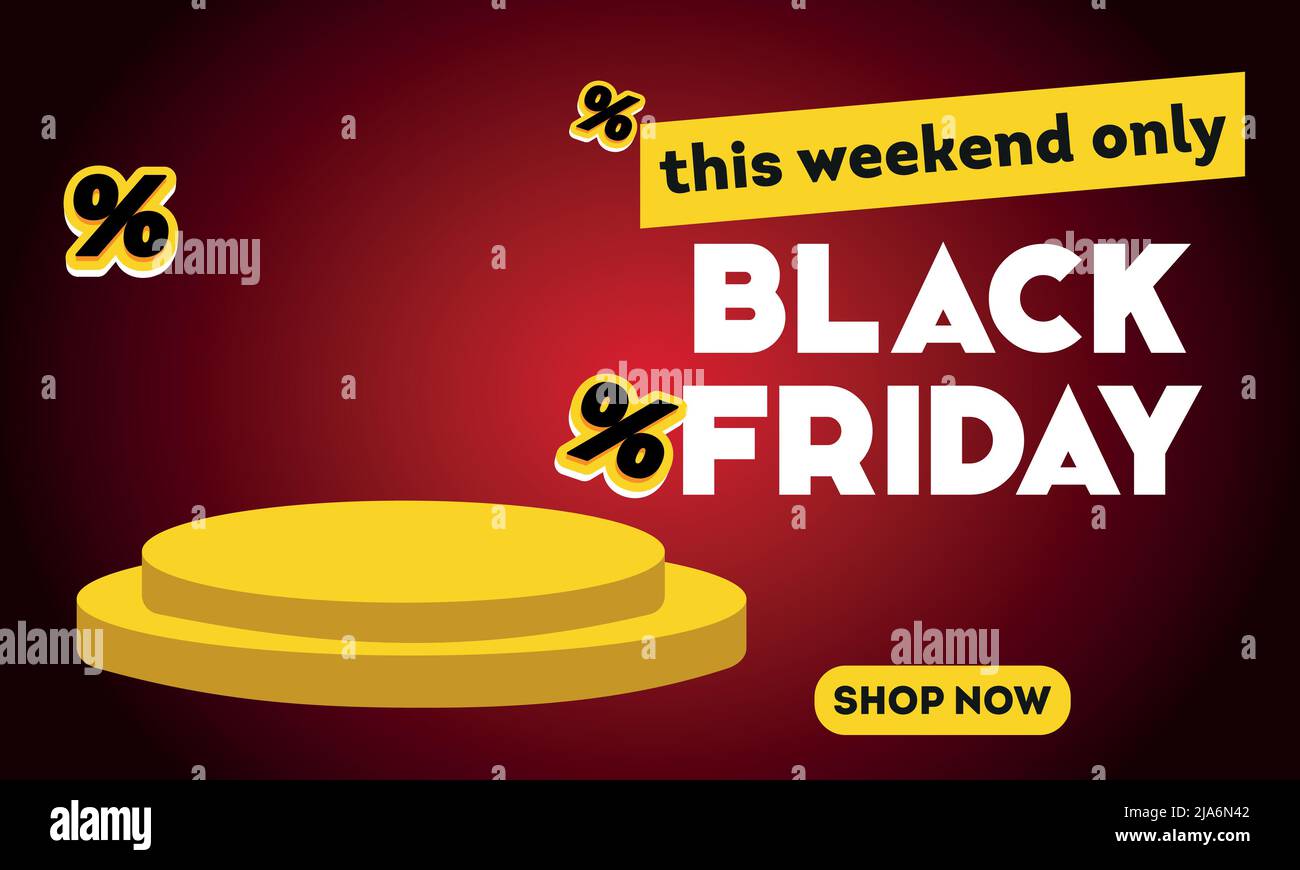 Black Friday banner design.Vector illustration super sale banner template design Stock Vector