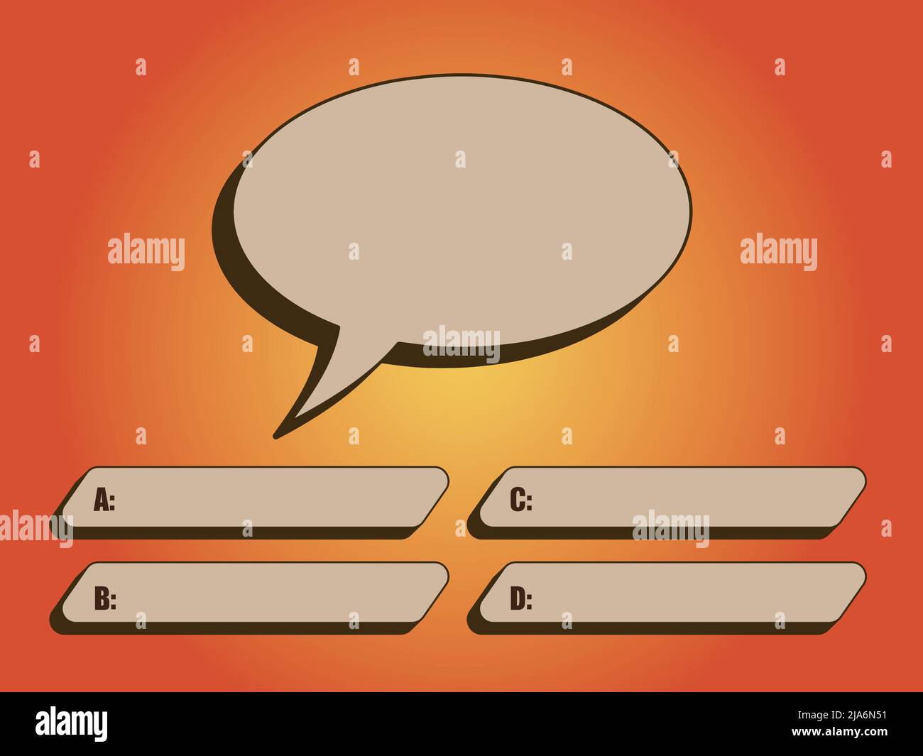 Quiz game vector illustration. Test, exam, answer, education, learning ...