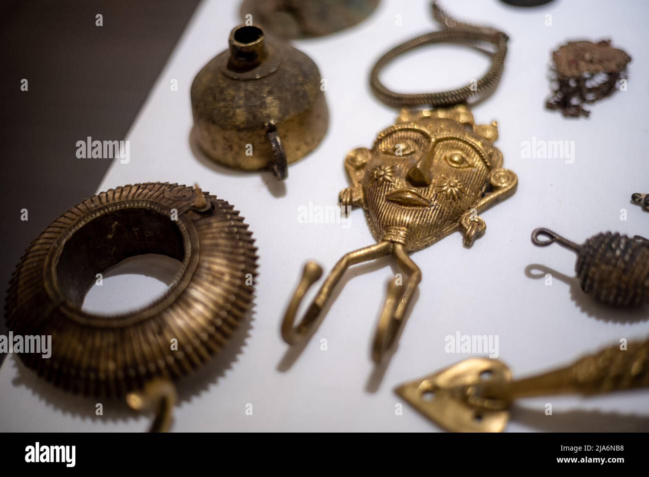 Indian Antique brass bronze vintage items History Stock Photo Alamy