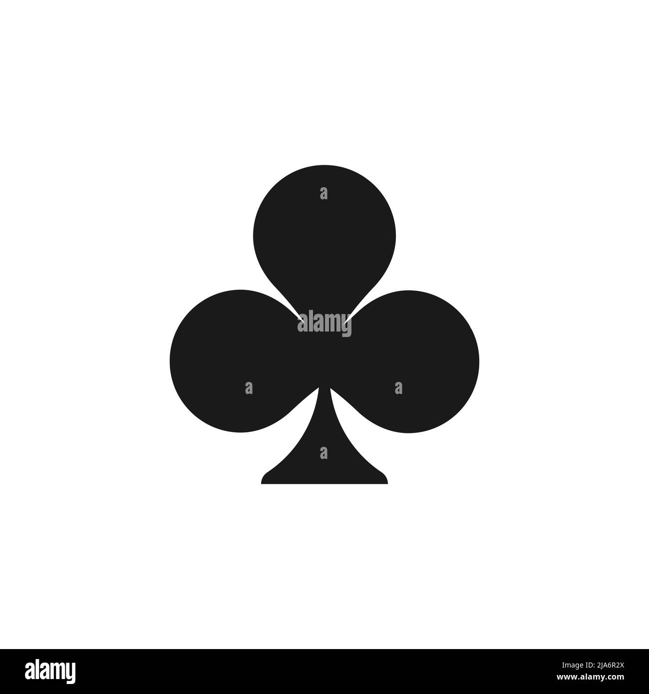 Poker playing cards symbol Clubs. Playing card deck, suit icon isolated on  white. Casino, game, party symbol Stock Vector Image & Art - Alamy