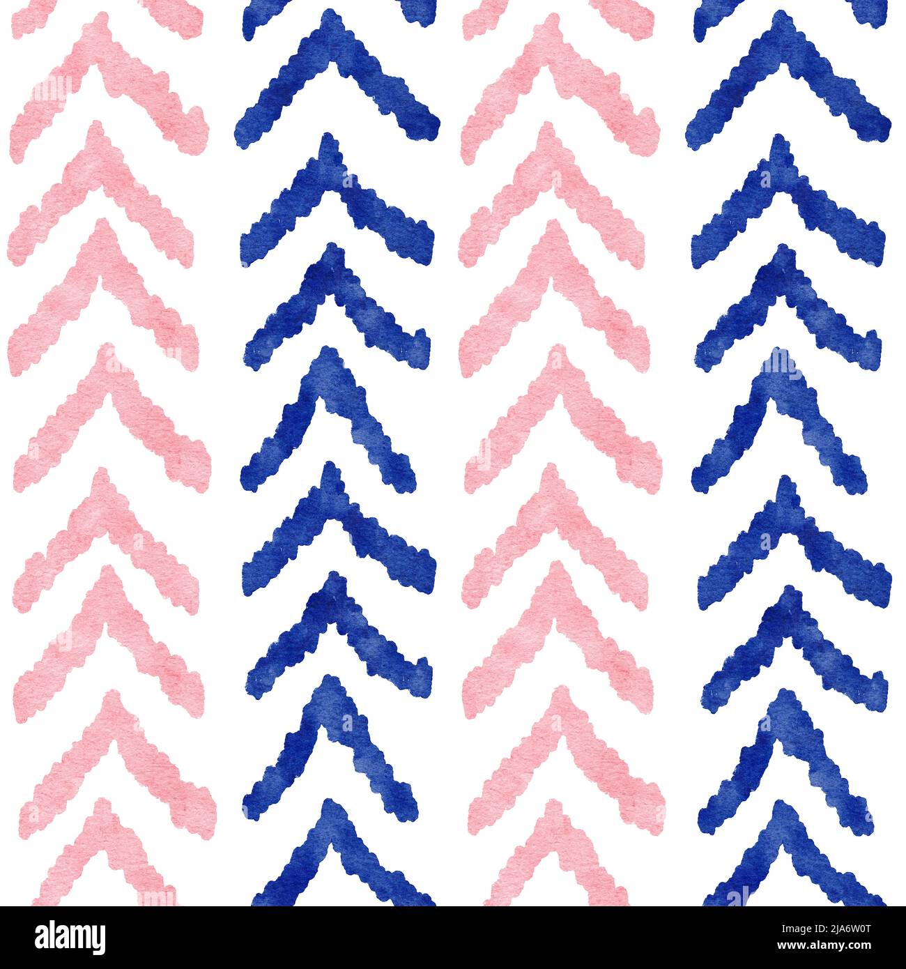 Pink And Navy Blue Chevron Wallpaper