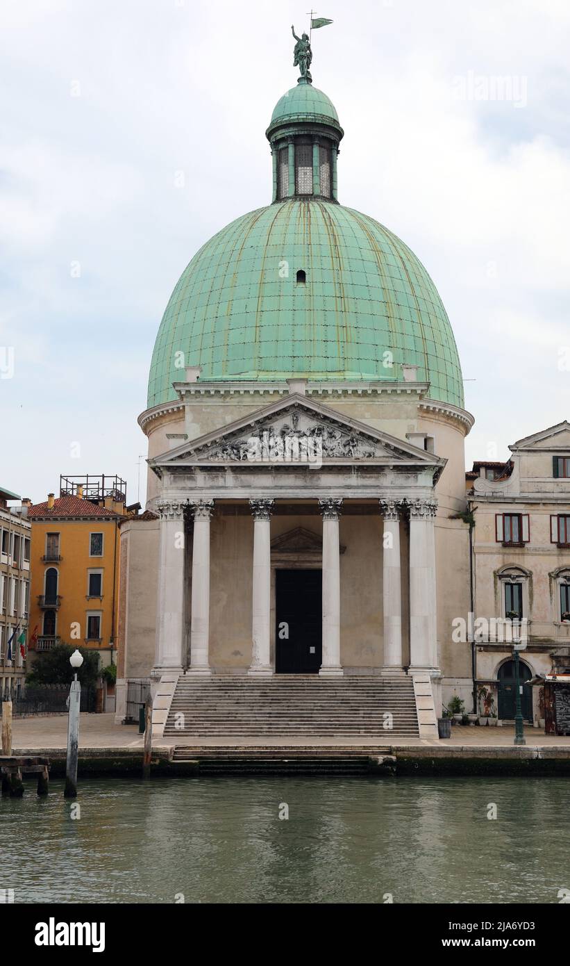 Big Dome of the church dedicated to Saint Simeon Piccolo in Venice