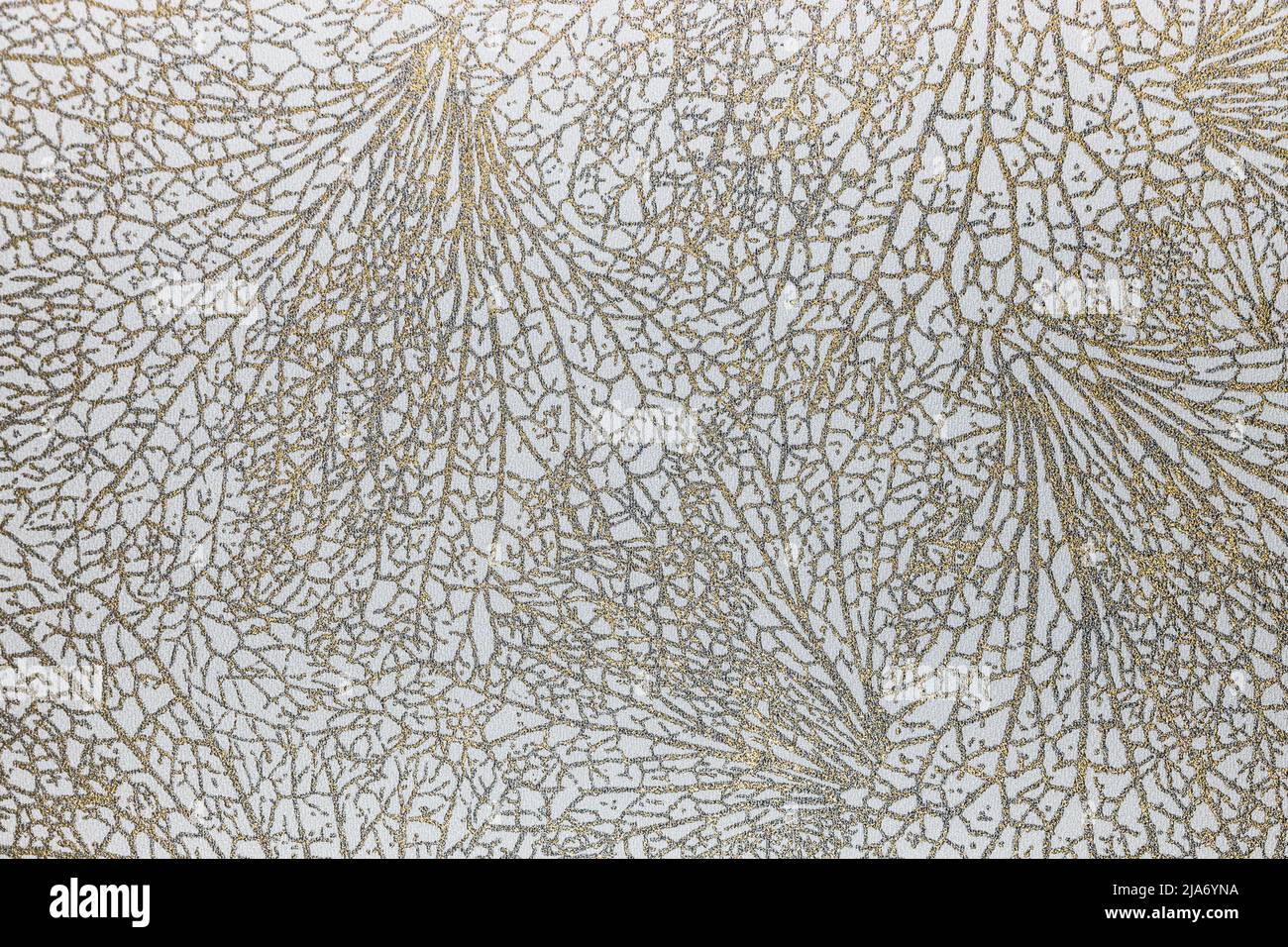 Textile tapestry background with a gold glitter texture Stock Photo