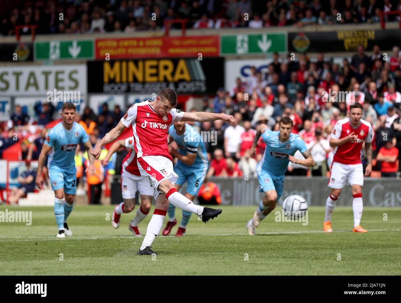 Wrexham scores the first goal hires stock photography and images Alamy