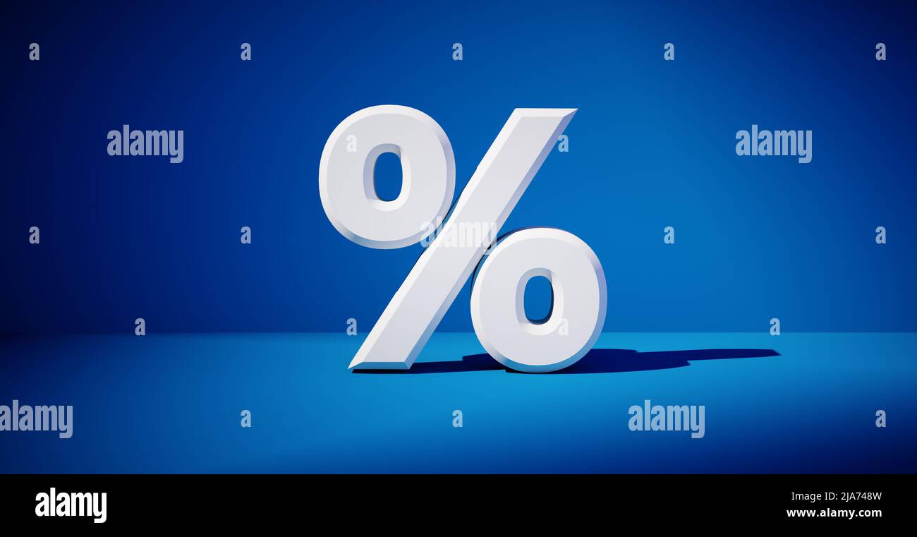 3D rendering of a percent symbol Stock Photo - Alamy