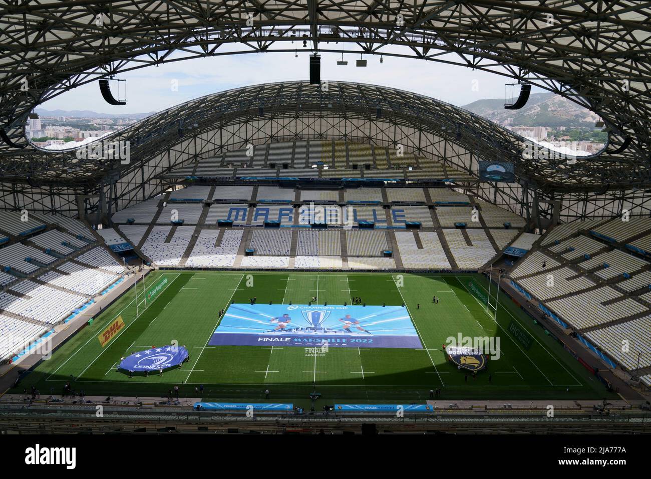 28th May 2022; Stade Velodrome, Marseille, France: European Rugby Challenge  Cup Final, Leinster versus La Rochelle: The Velodrome stadium under  sunshine before the match Stock Photo - Alamy