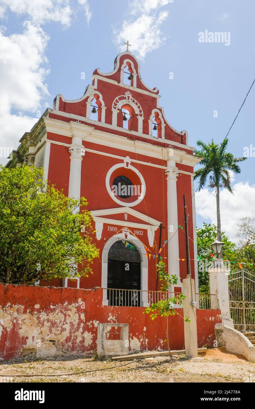 Old church, Yucatan, Mexico Stock Photo