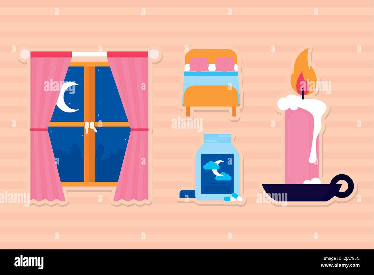 sleeping icon set Stock Vector Image & Art - Alamy