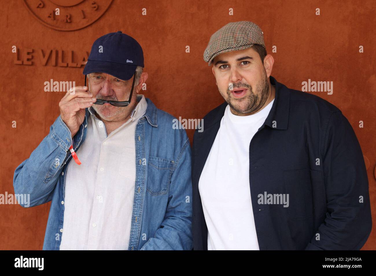 Jean-Pierre Solaro, Artus Solaro at Village during French Open Tennis  Roland Garros 2022 on May 28, 2022 in Paris, France. Photo by Nasser  Berzane/ABACAPRESS.COM Stock Photo - Alamy