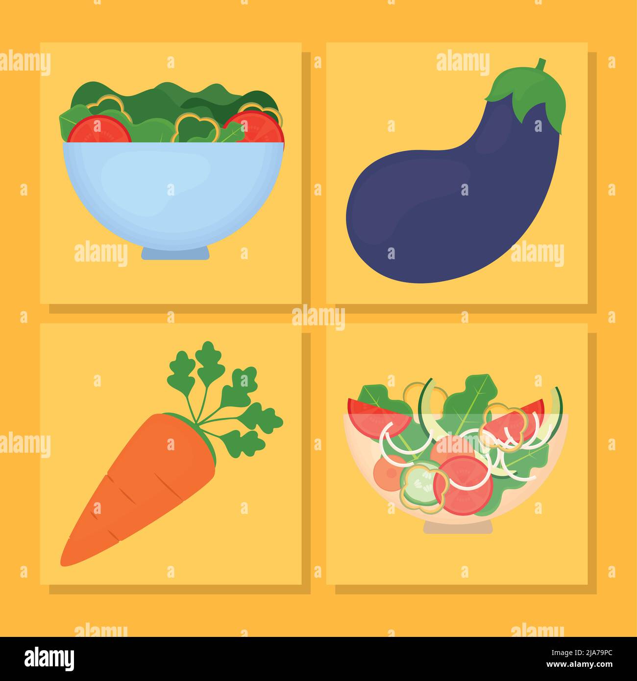 healthy food set Stock Vector Image & Art - Alamy