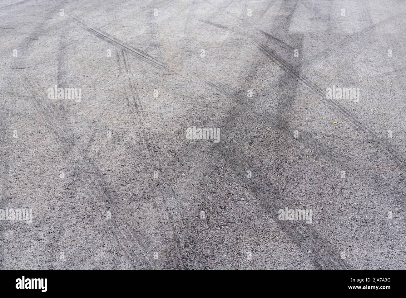 Car tire slamming marks on asphalt road Stock Photo Alamy