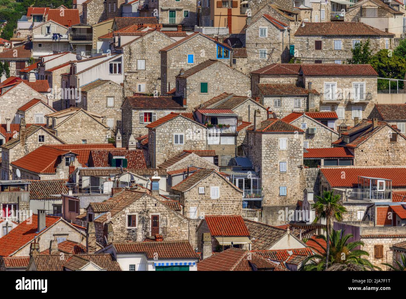 Hvar town, Dalmatia, Croatia, Europe Stock Photo
