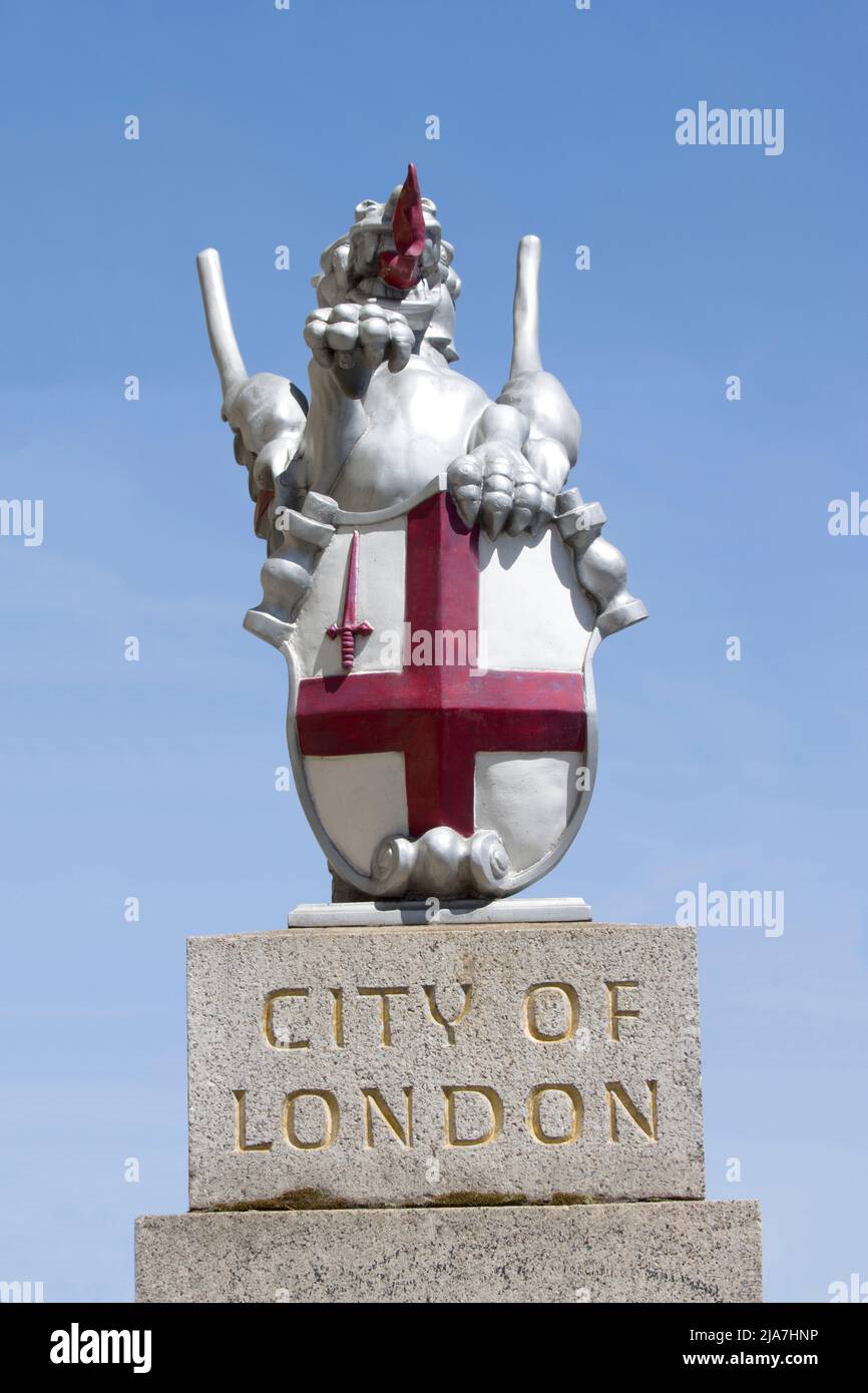 City of London Boundary Marker London Stock Photo