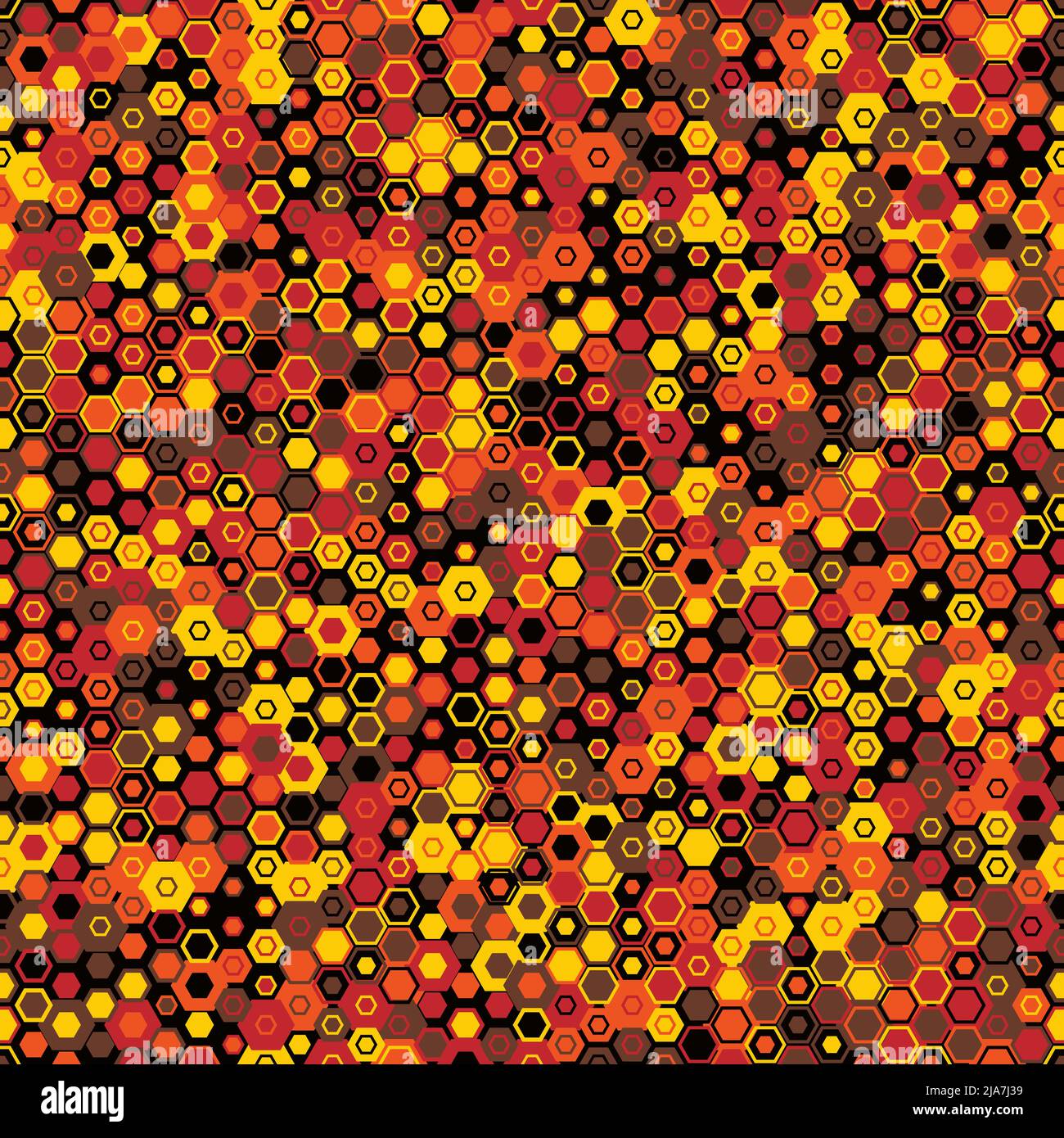 Camouflage seamless pattern with hexagonal endless geometric camo Stock ...
