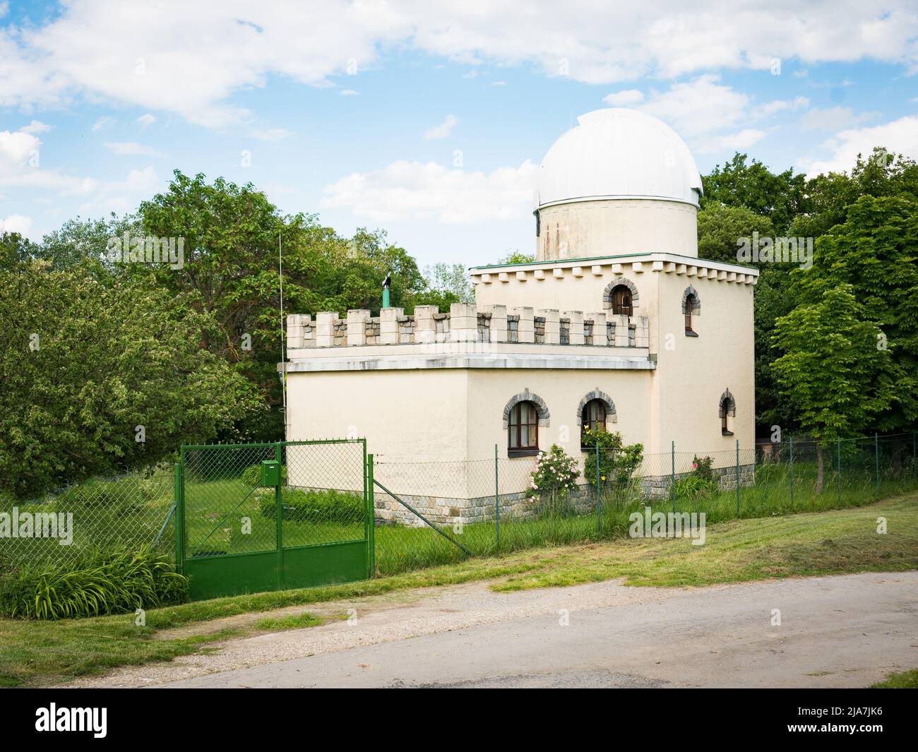 Purgathofer Observatory close to Klosterneuburg in the Weinviertel region of Lower Austria Stock Photo