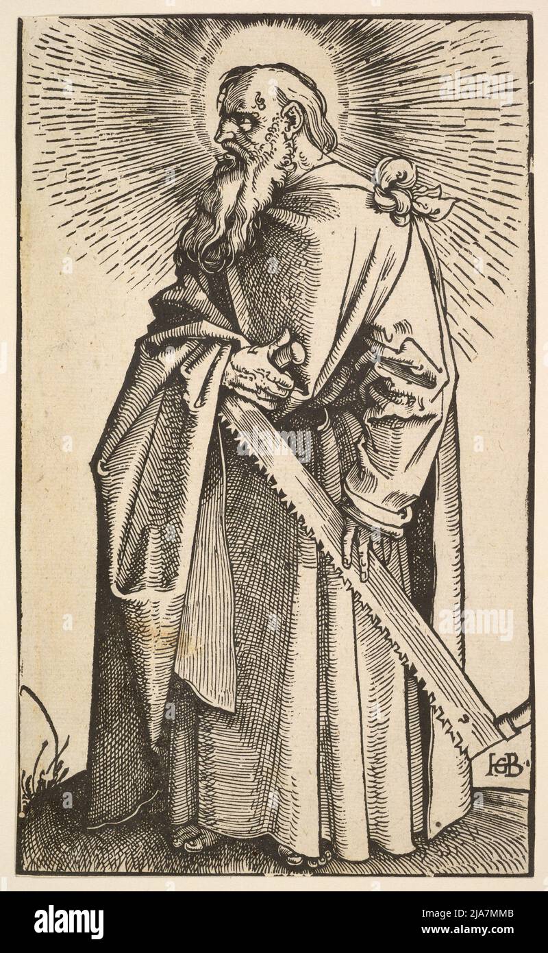 St. Simon from Christ and the Apostles, print, Hans Baldung ( Stock Photo