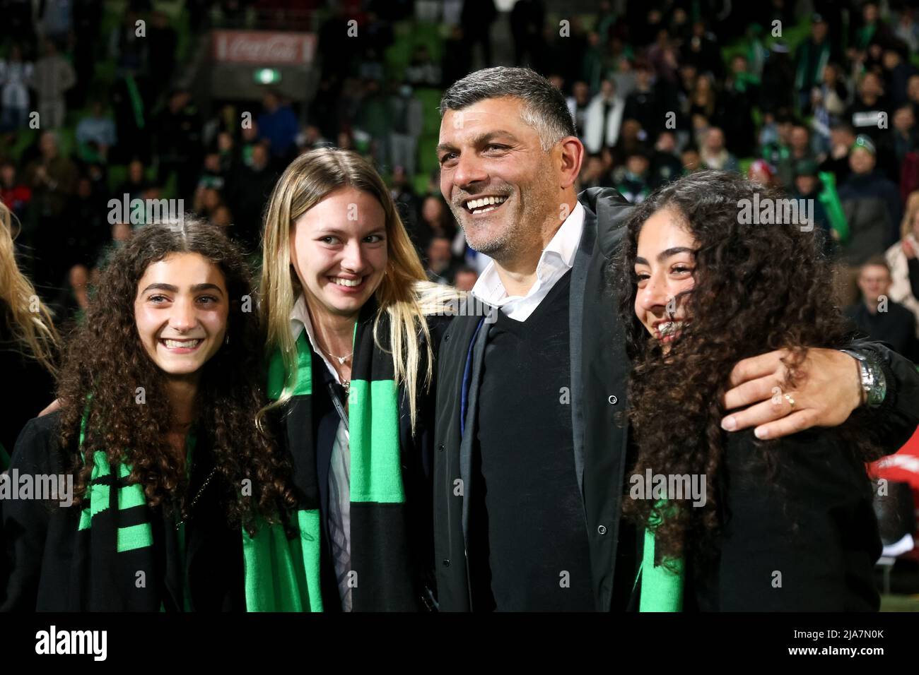Melbourne, Australia, 28 May, 2022. Western United Head Coach John Aloisi during the A-League Grand Final soccer match between Melbourne City FC and Western United at AAMI Park on May 28, 2022 in Melbourne, Australia. Credit: Dave Hewison/Speed Media/Alamy Live News Stock Photo