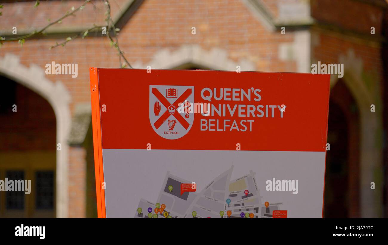 Queens University Belfast BELFAST, UK APRIL 24, 2022 Stock Photo